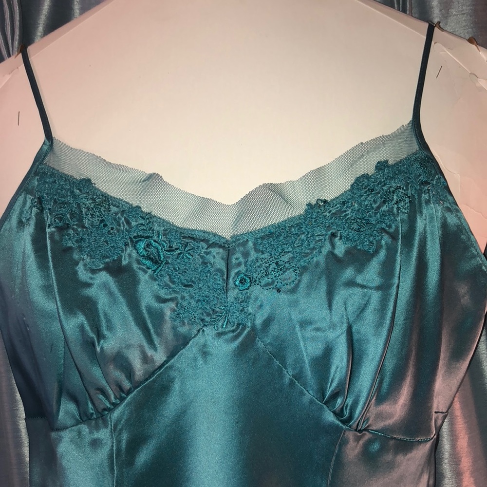 100% silk teal blue Charlotte Russe camisole M